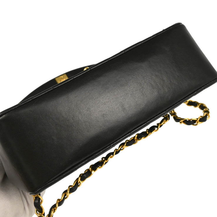 Chanel Black Lambskin Small Diana Shoulder Bag