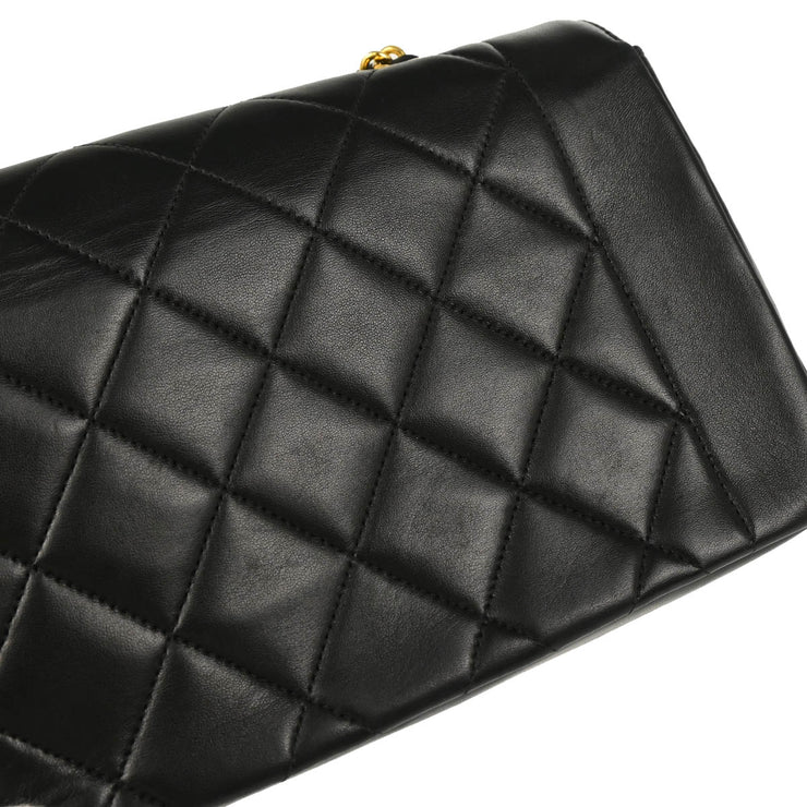 Chanel Black Lambskin Small Diana Shoulder Bag