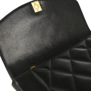 Chanel Black Lambskin Small Diana Shoulder Bag