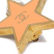 Chanel Star Earrings Clip-On Pink 01P