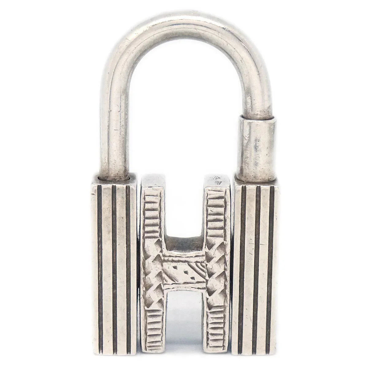 Hermes Touareg H Cadena Sterling Silver Small Good