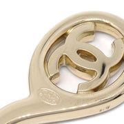 Chanel Scissors Brooch Pin Gold Rhinestone 02P