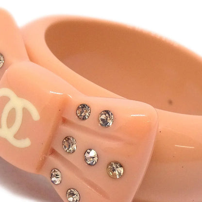 Chanel Ring Pink Acrylic Rhinestone #53 #13 02P