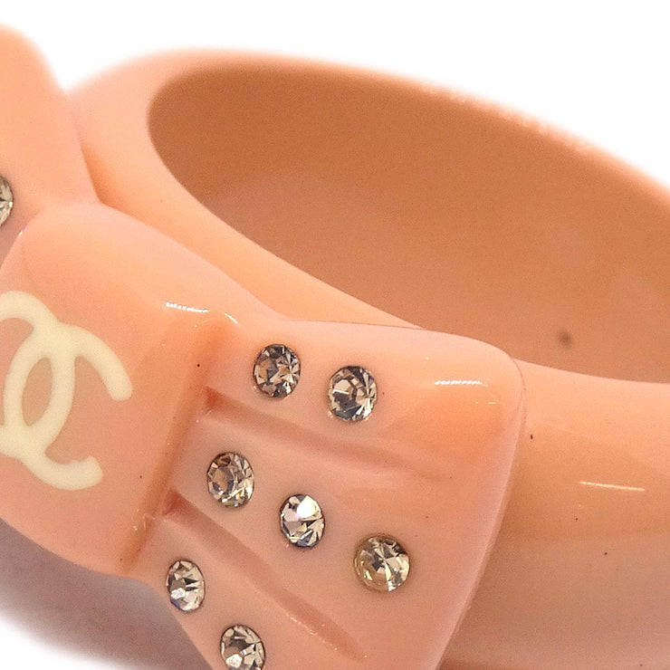 Chanel Ring Pink Acrylic Rhinestone #53 #13 02P