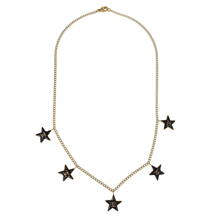 Chanel Gold Star Pendant Necklace 03A