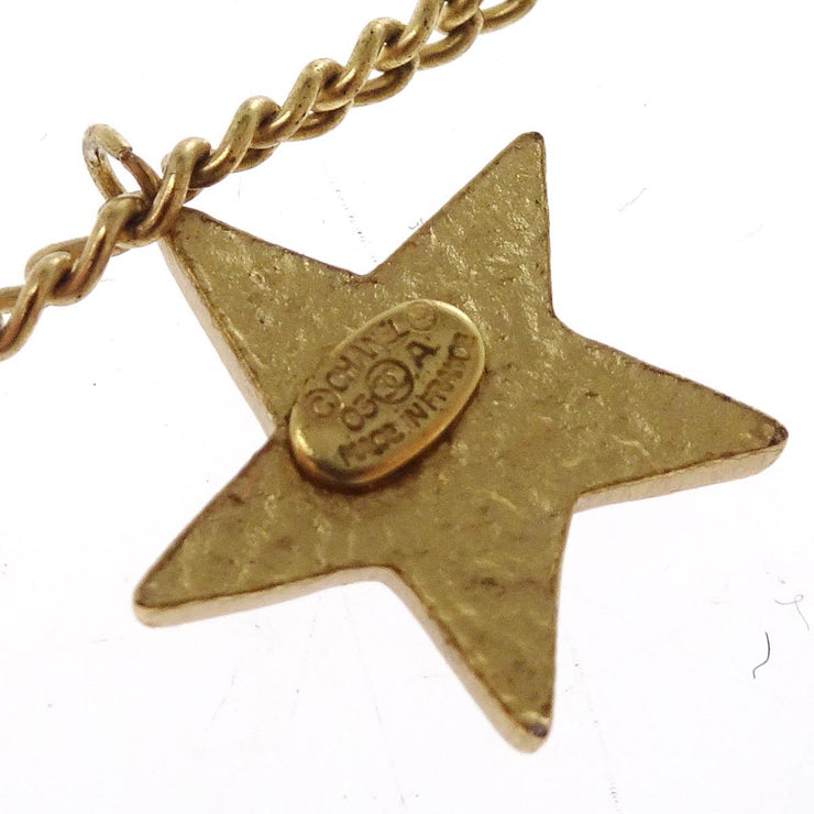 Chanel Gold Star Pendant Necklace 03A