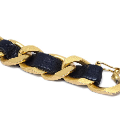 Chanel Bracelet Gold Black 95A