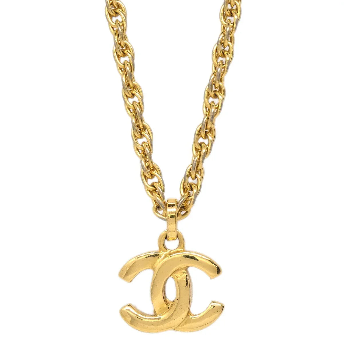Chanel Gold CC Chain Pendant Necklace