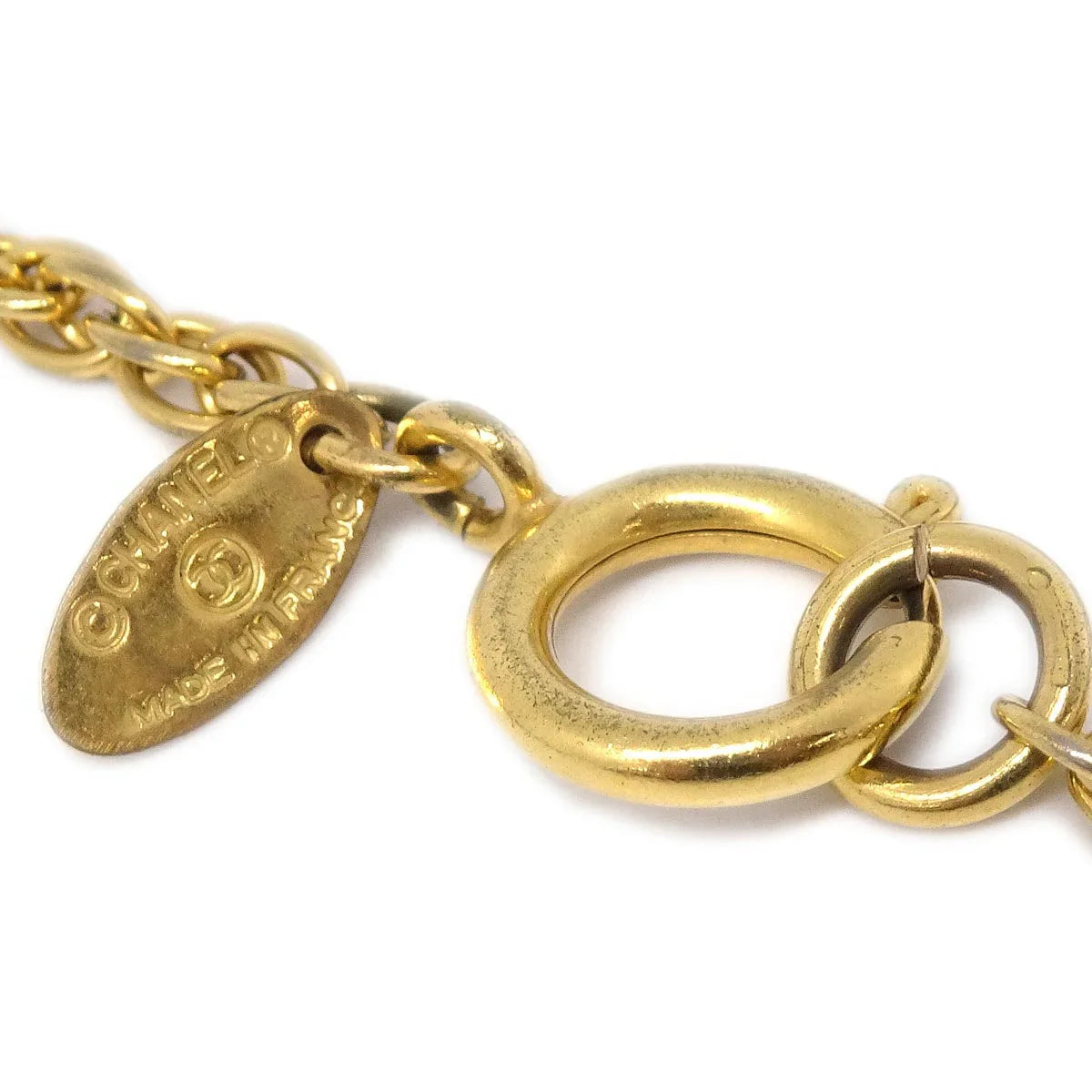 Chanel Gold CC Chain Pendant Necklace