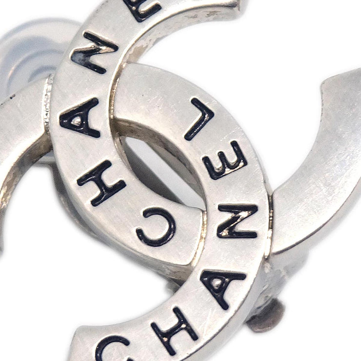 Chanel CC Earrings Clip-On Silver 98P