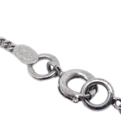 Chanel Heart Silver Chain Necklace 04P