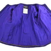 Chanel 1993 Setup Suit Jacket Skirt Purple #38