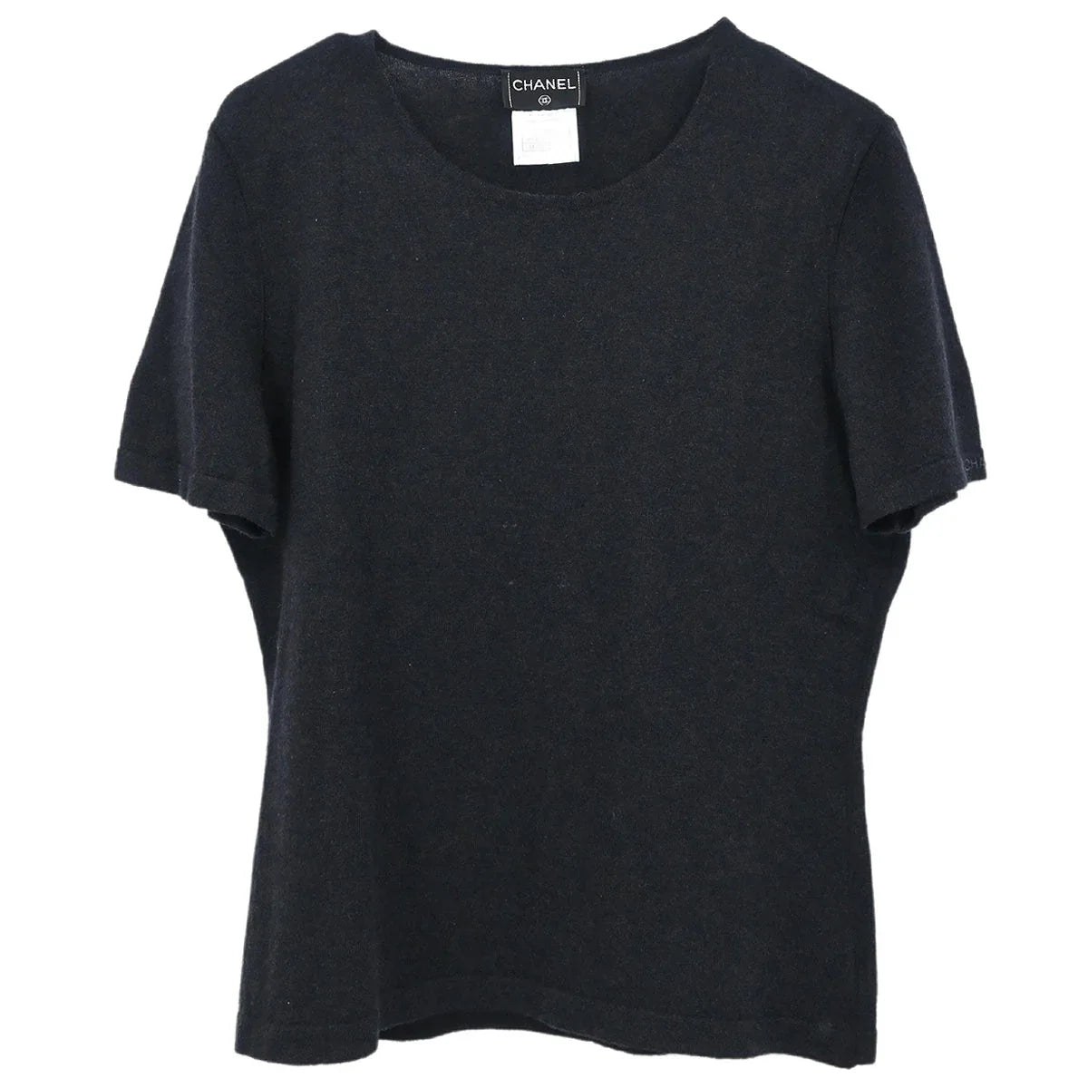 Chanel 1999 Short Sleeve Top Black 99A #42