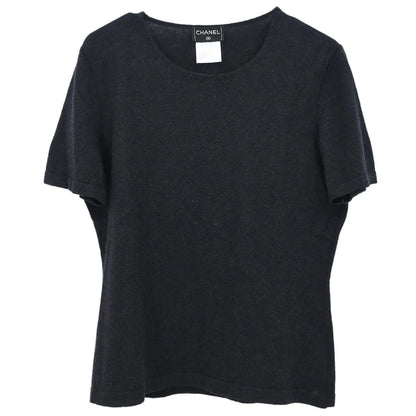 Chanel 1999 Short Sleeve Top Black 99A #42