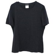 Chanel 1999 Short Sleeve Top Black 99A #42