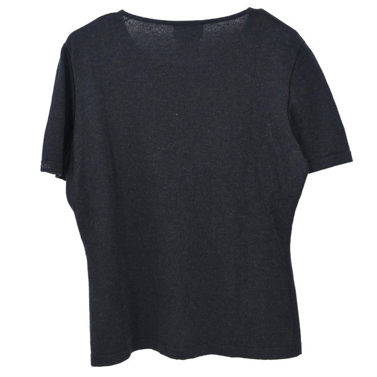 Chanel 1999 Short Sleeve Top Black 99A #42