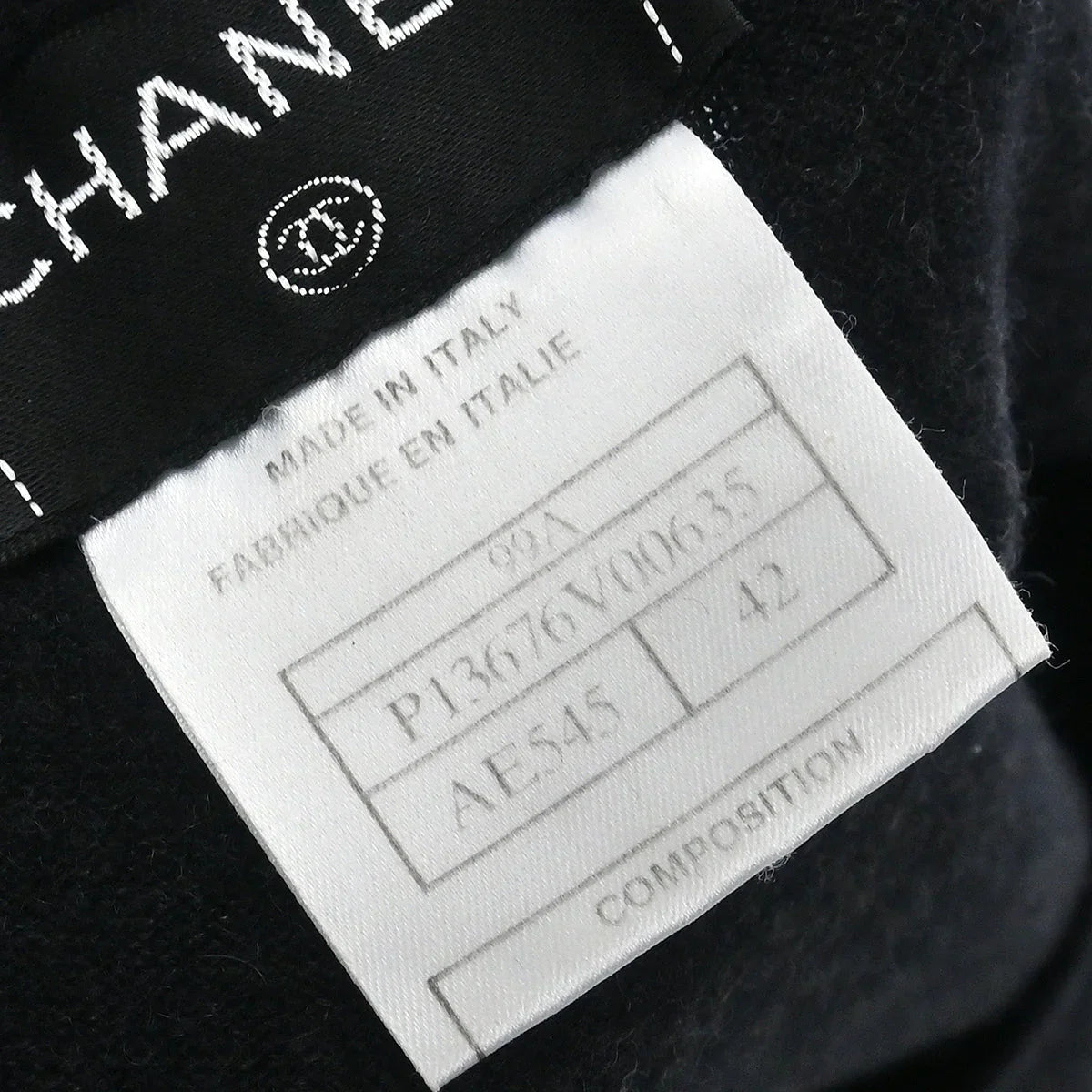 Chanel 1999 Short Sleeve Top Black 99A #42