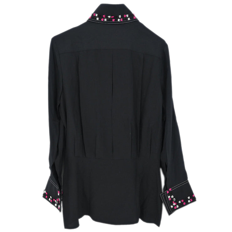 Chanel 2004 Blouse Shirt Black #36