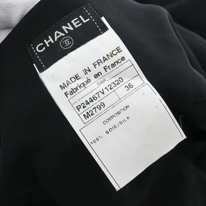 Chanel 2004 Blouse Shirt Black #36