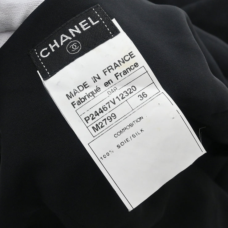 Chanel 2004 Blouse Shirt Black #36