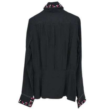 Chanel 2004 Blouse Shirt Black #36