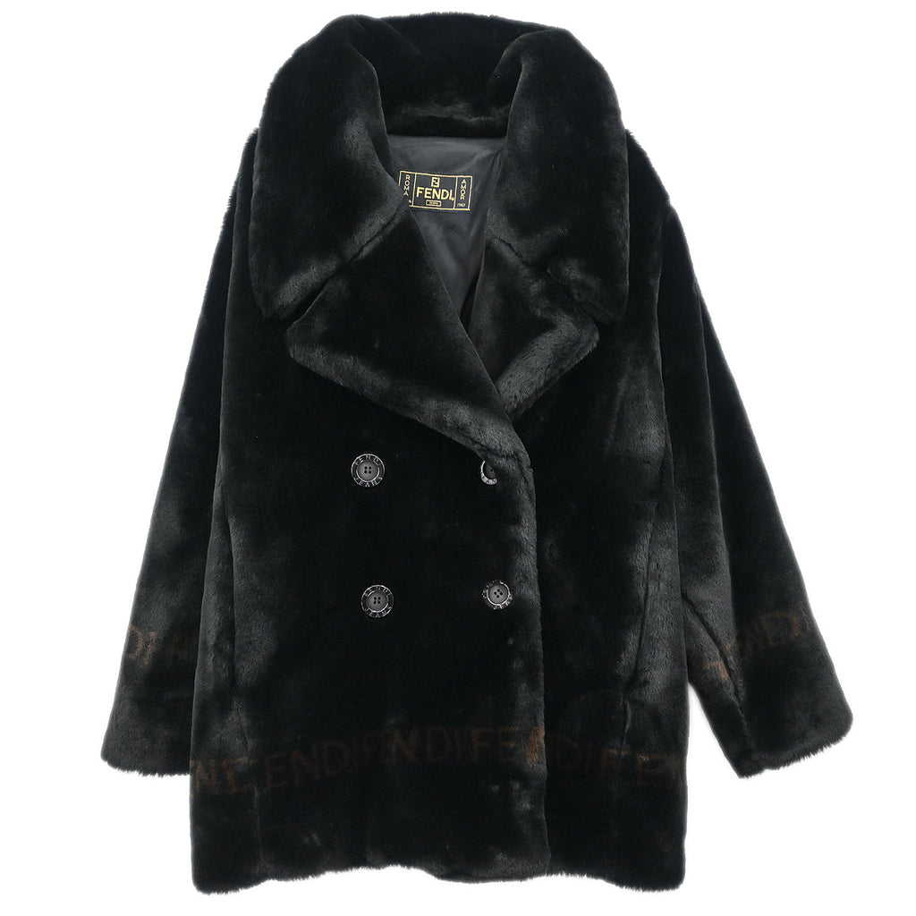 Fendi Coat Black #40 – AMORE Vintage Tokyo