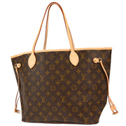 Louis Vuitton 2008 Monogram Neverfull MM Shoulder Tote Bag M40156