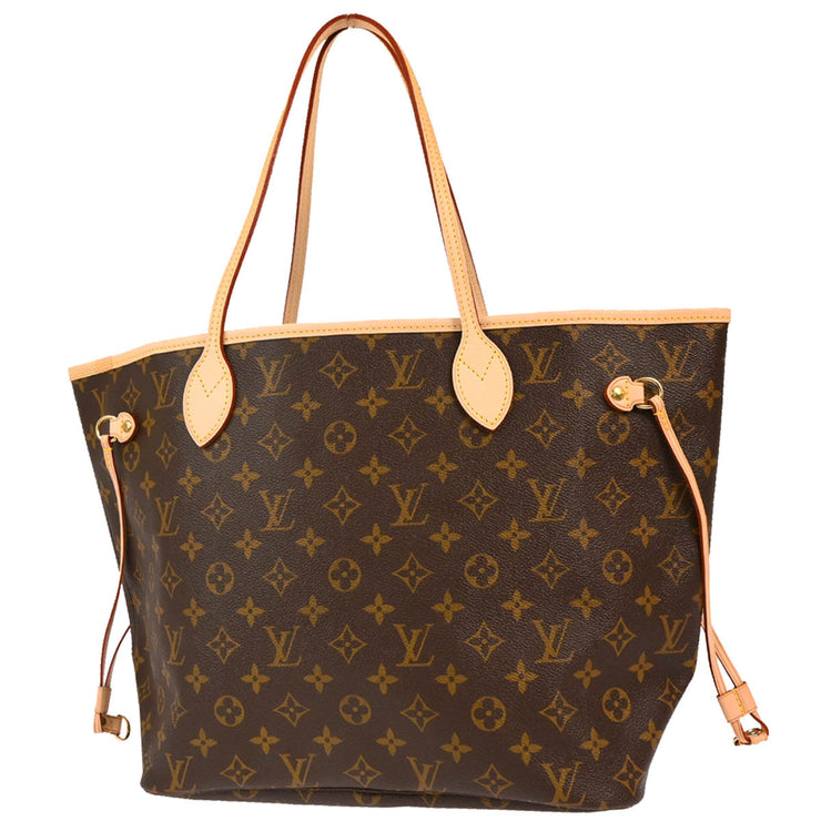 Louis Vuitton 2008 Monogram Neverfull MM Shoulder Tote Bag M40156