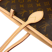Louis Vuitton 2008 Monogram Neverfull MM Shoulder Tote Bag M40156