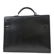 Hermes 2007 Black Box Calf Kelly Depeche 34 Business Handbag