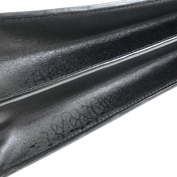 Hermes 2007 Black Box Calf Kelly Depeche 34 Business Handbag