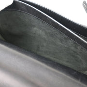Hermes 2007 Black Box Calf Kelly Depeche 34 Business Handbag