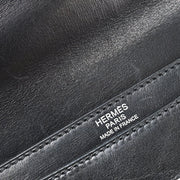 Hermes 2007 Black Box Calf Kelly Depeche 34 Business Handbag