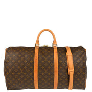 Louis Vuitton 1995 Monogram Keepall Bandouliere 55 Duffle Bag M41414