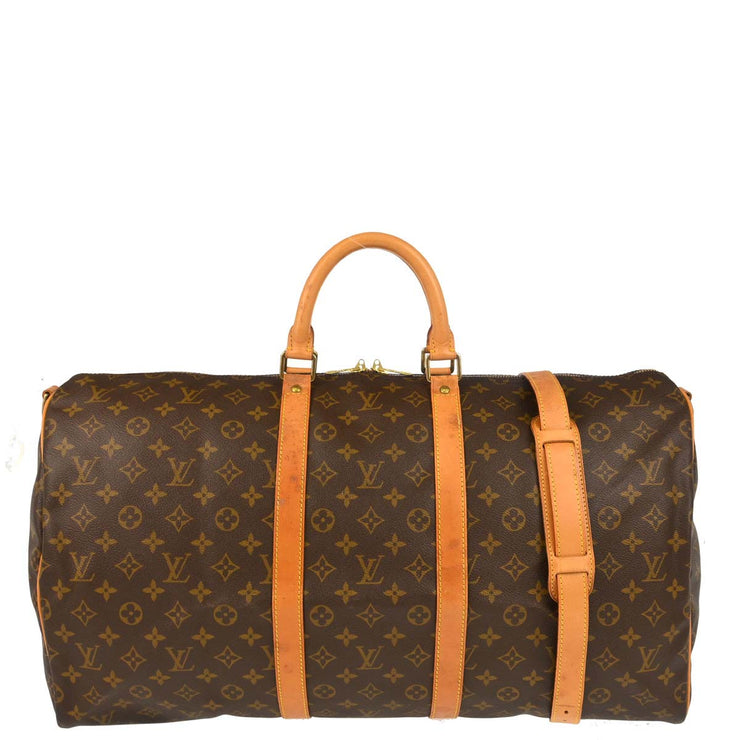 Louis Vuitton 1995 Monogram Keepall Bandouliere 55 Duffle Bag M41414