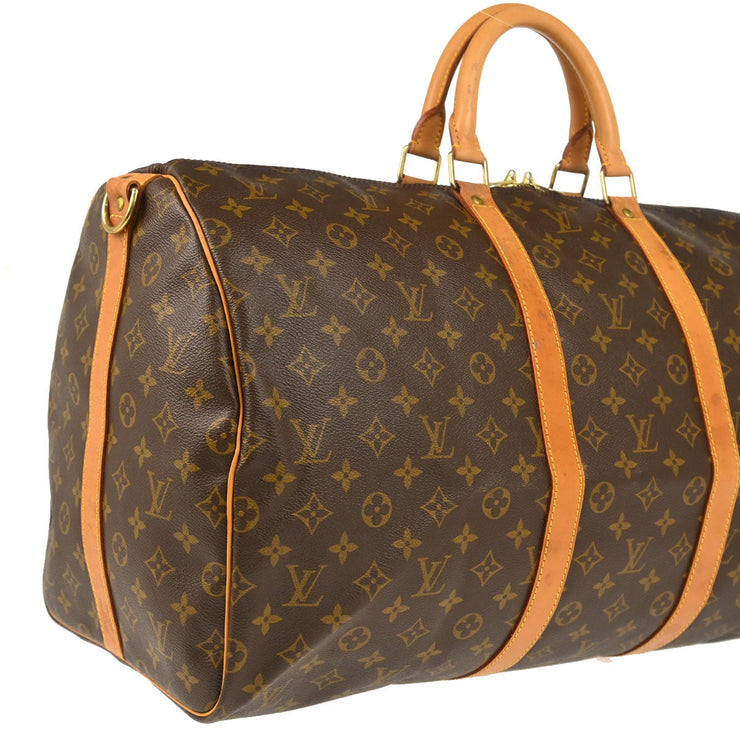 Louis Vuitton 1995 Monogram Keepall Bandouliere 55 Duffle Bag M41414