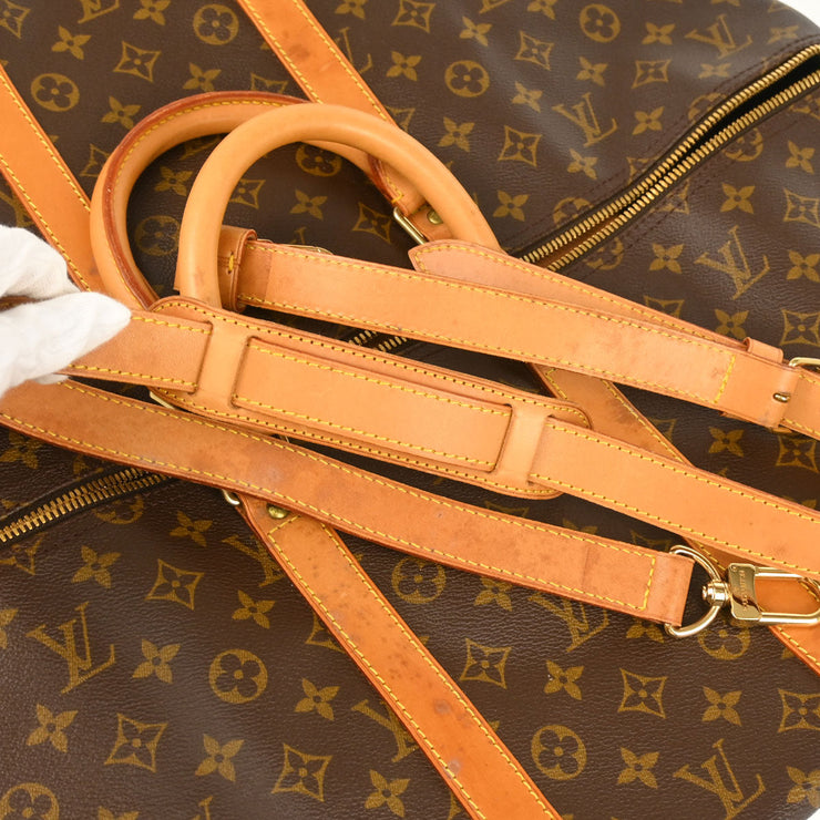 Louis Vuitton 1995 Monogram Keepall Bandouliere 55 Duffle Bag M41414
