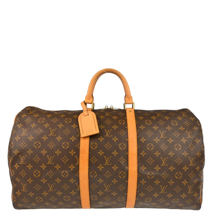 Louis Vuitton Monogram Keepall 55 Travel Duffle Handbag M41424