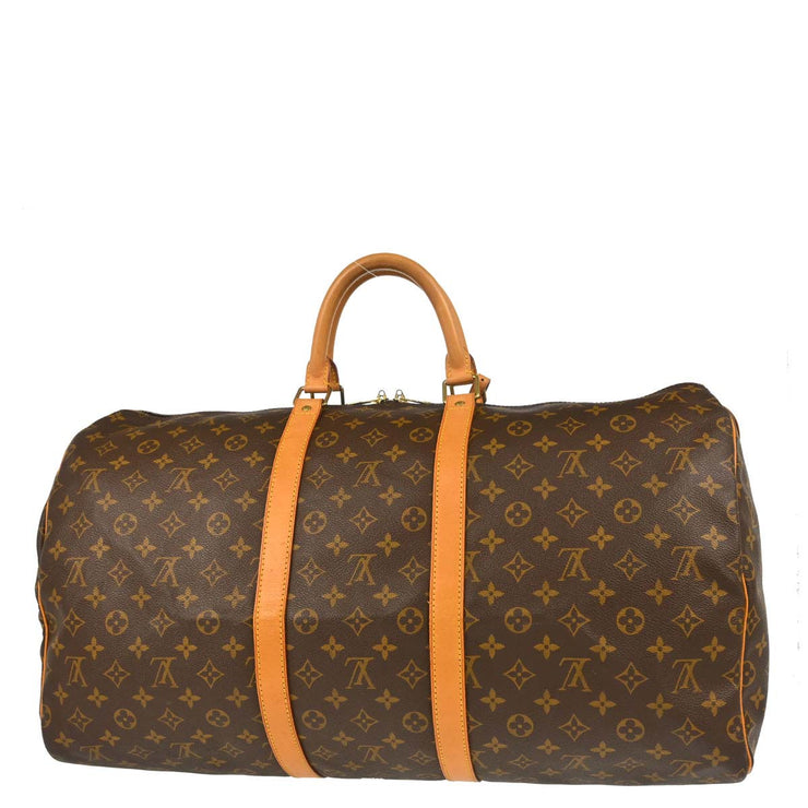 Louis Vuitton Monogram Keepall 55 Travel Duffle Handbag M41424