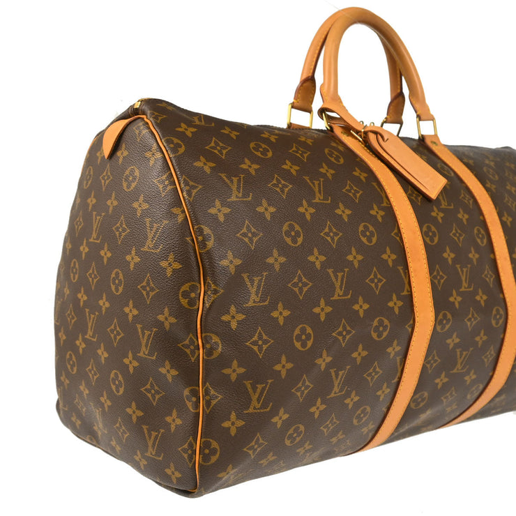 Louis Vuitton Monogram Keepall 55 Travel Duffle Handbag M41424