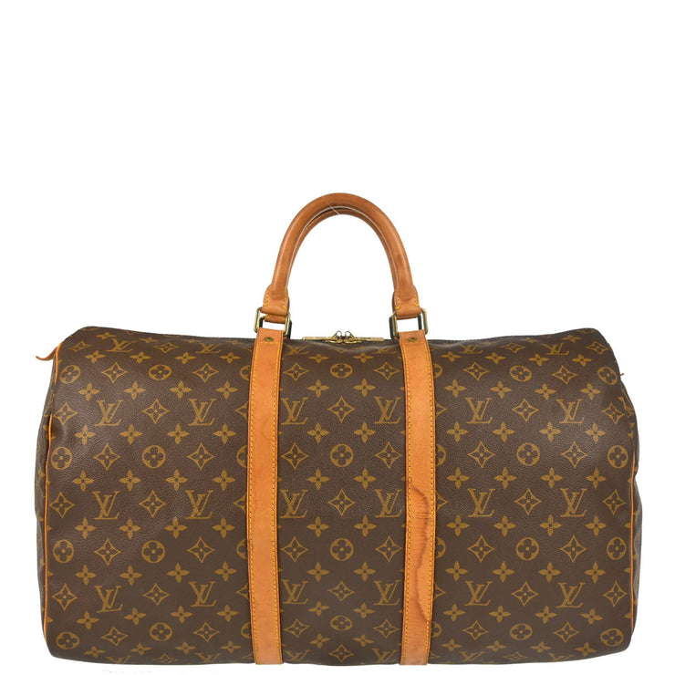 Louis Vuitton 1991 Monogram Keepall 50 Duffle Travel Handbag M41426