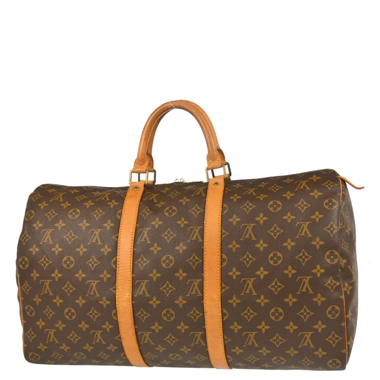 Louis Vuitton 1991 Monogram Keepall 50 Duffle Travel Handbag M41426