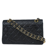 Chanel Black Caviar Small Classic Double Flap Shoulder Bag