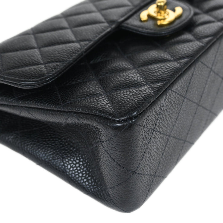 Chanel Black Caviar Small Classic Double Flap Shoulder Bag