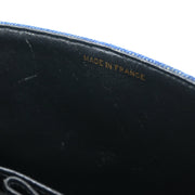 Chanel 1989-1991 Indigo Denim Small Classic Double Flap Shoulder Bag