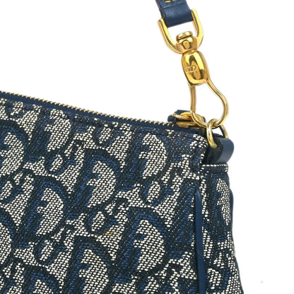 Christian Dior 2001 Navy Trotter Saddle Handbag