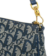 Christian Dior 2001 Navy Trotter Saddle Handbag