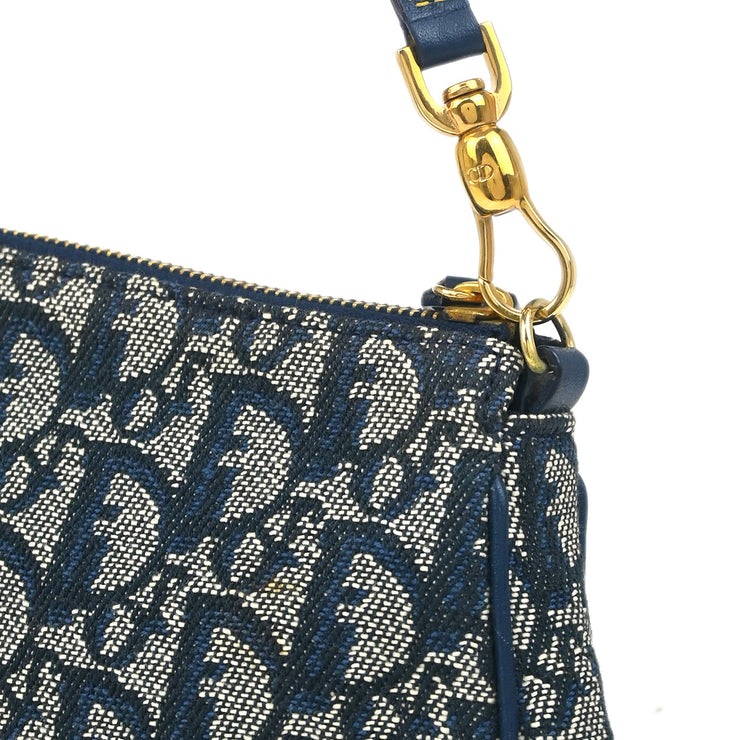 Christian Dior 2001 Navy Trotter Saddle Handbag