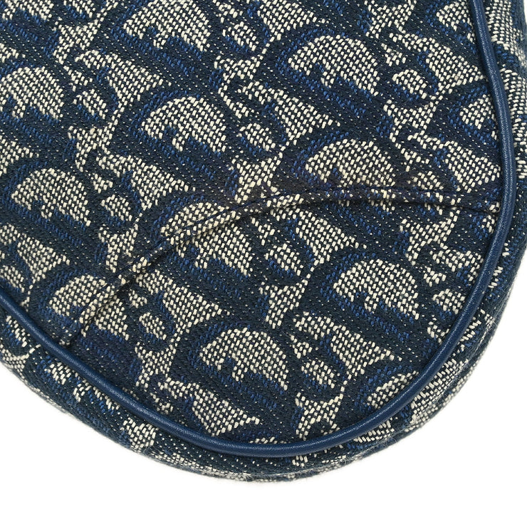 Christian Dior 2001 Navy Trotter Saddle Handbag