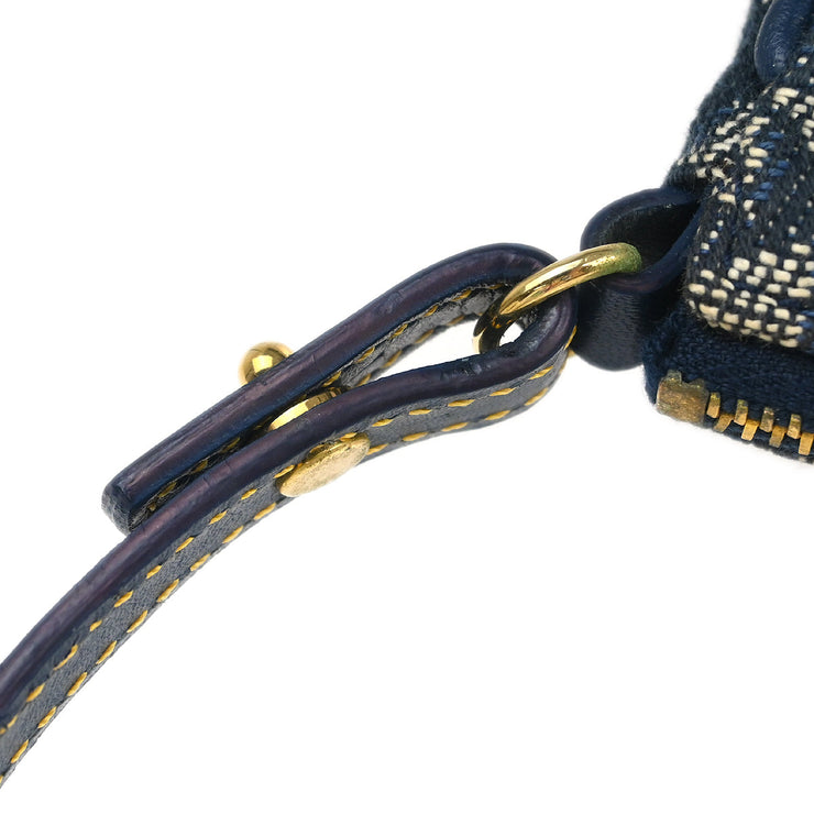 Christian Dior 2001 Navy Trotter Saddle Handbag